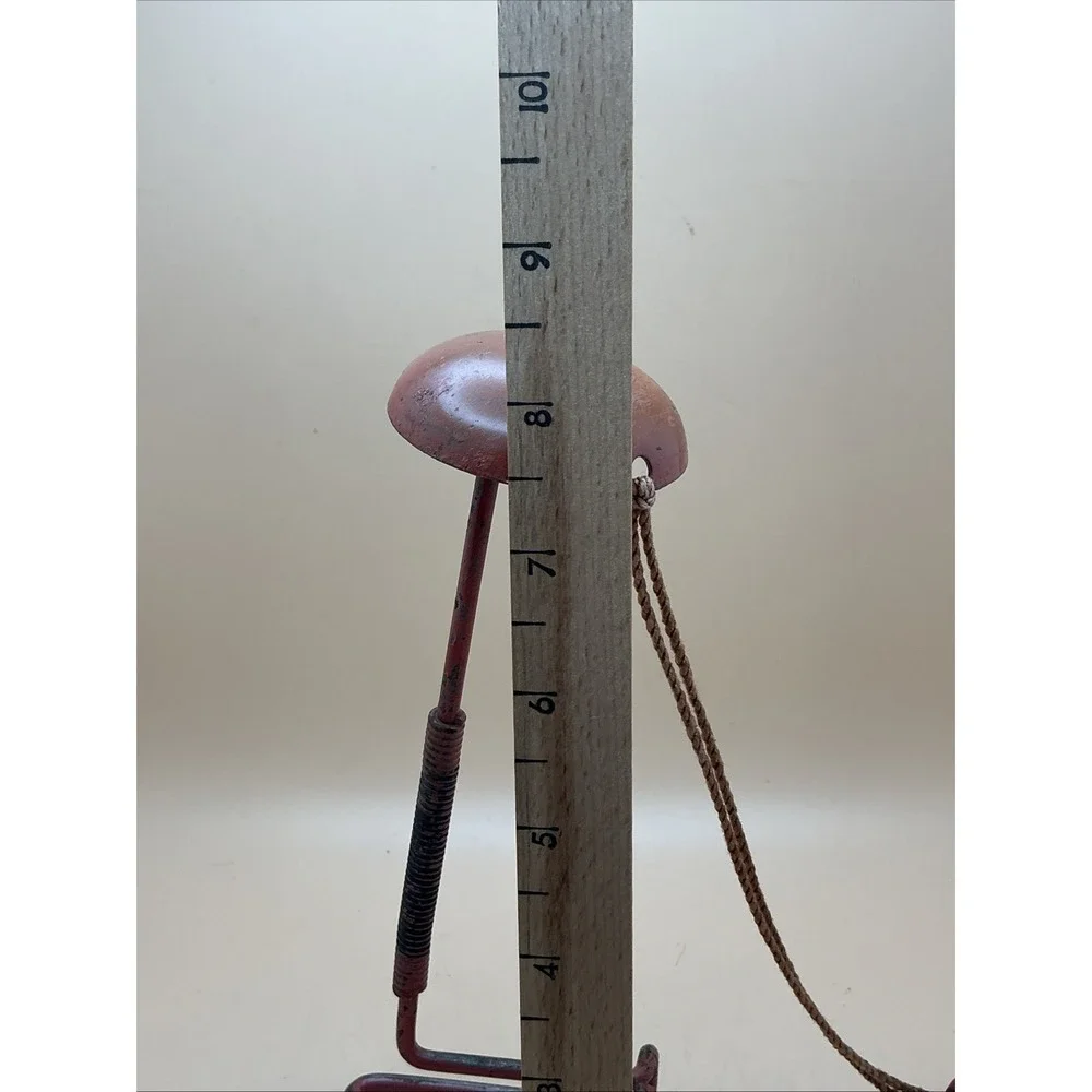 Vintage Hat or Wig Display Stand, Metal, Pullback String, Store Display 1920/30s